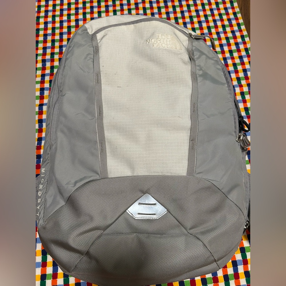 The North Face Light Gray Microbyte Backpack - image 1